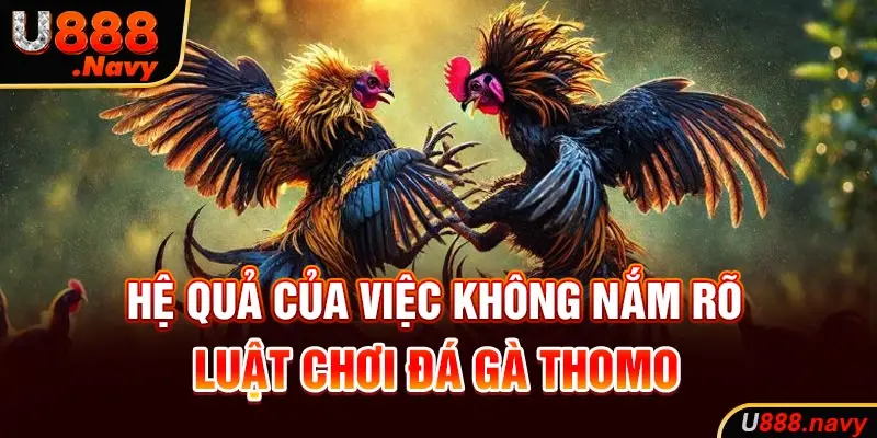 Hệ quả của việc không nắm rõ luật chơi đá gà thomo